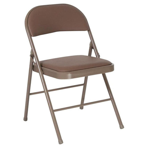 Flash HERCULES Series Double Braced Folding Chair Beige