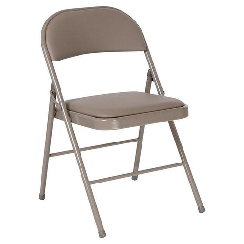Flash HERCULES Series Double Braced Folding Chair Beige